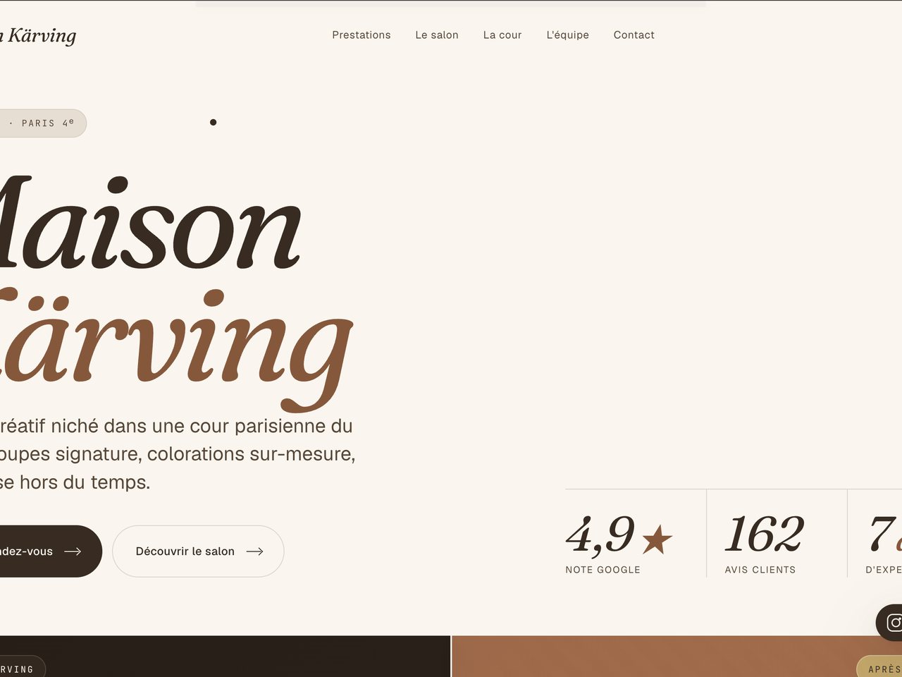 Site Maison Kärving par Maison Talyn