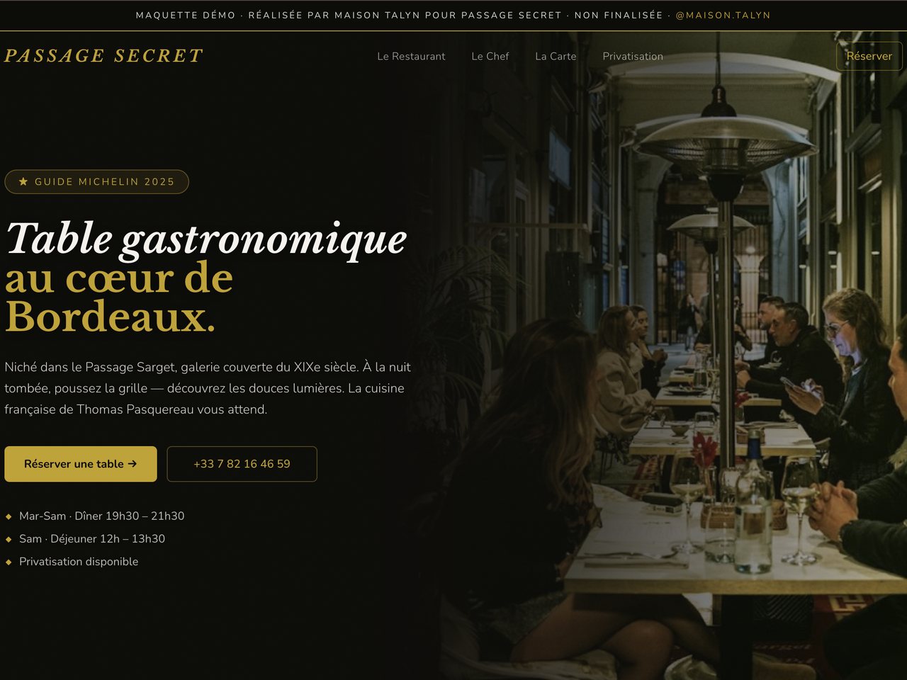 Site Passage Secret par Maison Talyn